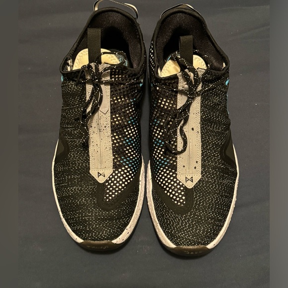 Nike PG 4 Heather Black/Grey/Teal Size 12.5 NIB (no lid) - Picture 4 of 9